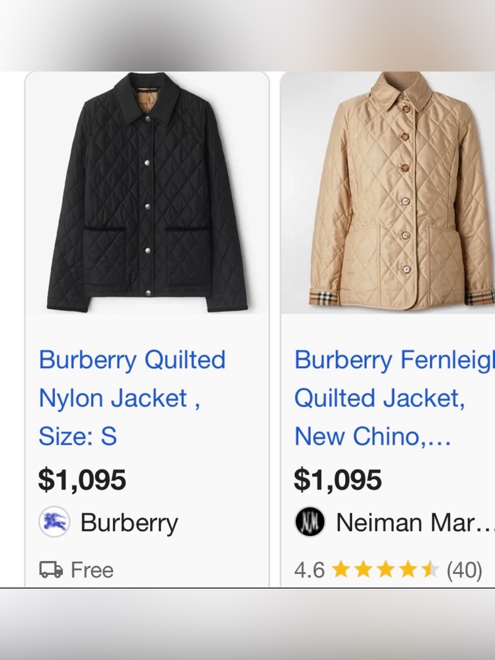 Burberry Britt nova check Quilted Women's Jacket in olive green large - Picture 13 of 13